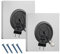 2 Pack Cable EntryCover, Brush Plate in Wall, Cable Management, Cable Hole Cover, Wall Mounted Brush, Faceplate Cable Brush Plate, Brush Wall Plate for Covering Sockets and Organizing Cables(35mm)