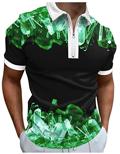 Generisch Herren Poloshirts Kurzarm Baumwolle Polo Shirts Männer Slim Fit Polohemd Golf Farbe Nähen T-Shirt M-3XL WeißE Poloshirts Herren Baumwolle Poloshirt Herren 4XL Mit Brusttasche