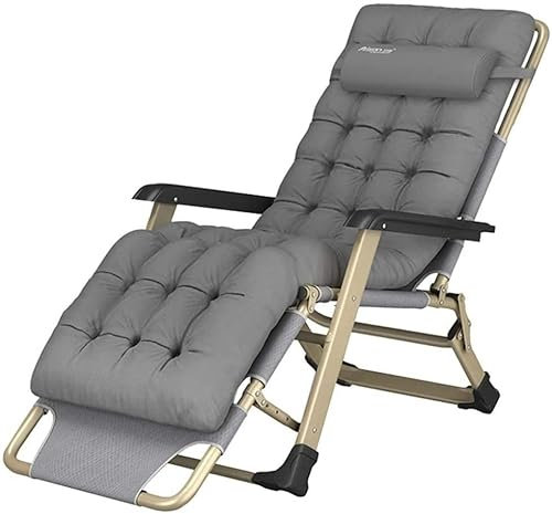 Lounge Chair Lunch Break Weight Bearing Durable Office Folding Lounge Chair Lunch Bed Multi Function Widened Bed