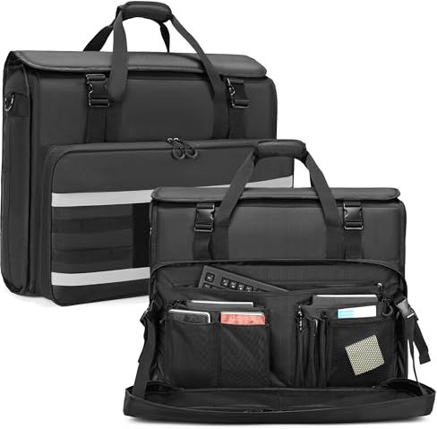 Ezgnuk 24 inch iMac Case, Carrying Case for Apple iMac Desktop Computer, Travel Tote Bag Compatible with iMac Monitor and Accessories