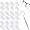 24 Pcs Silicone Nose Pads for Glasses, Push-in Glasses Nose Pads Silicone, Glasses Nose Pads, Fits Regular, Sunglasses, and Reading Glasses, Includes Screwdrive