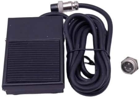 3 Pins Metall Fuß Pedal Schalter 1,8 Meter Kabel Stecker Spot Schweißen Tig Taschenlampe