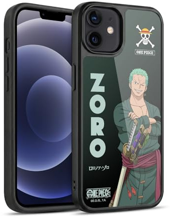 Head Case Designs Offizielle One Piece Roronoa Zoro Grafische Kunst Gel Armour Hülle [Militärischer Schutzgrad] kompatibel mit Apple iPhone 12 / iPhone 12 Pro