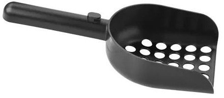 I K E A Katzenstreu-Schaufel Lurvig Streuschaufel Streulöffel mit Auslässen und Einhängevorrichtung - 25x11x5cm - Robustes Polypropylen