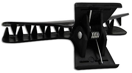 Aeromdale 12 pinzas de pelo negro peluquería peluquería herramientas mariposa pelo pinzas pinza de pelo salón sección clips abrazaderas