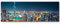Paul Sinus Art Leinwandbilder | Bilder Leinwand 120x40cm Skyline bei Nacht Dubai – UAE