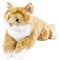 Teddys Rothenburg Uni-Toys Kuscheltier Katze liegend rot/weiß getigert 40 cm Plüschkatze