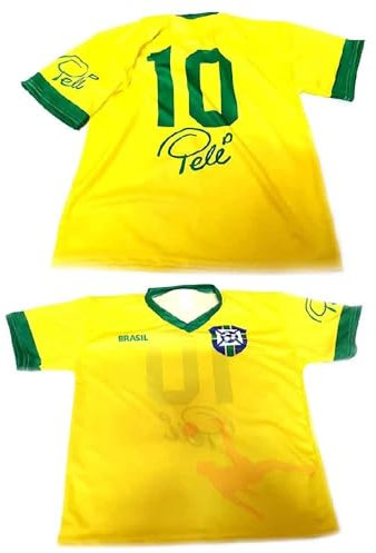 Generico Gedenk-T-Shirt, ohne Marke, bedruckt, T-Shirt, Brasilien, preisgünstig, ohne Logos und Marke für diejenigen, die sich nicht mehr wünschen wollen., Gelb 10 Jahre