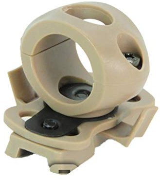 SGOYH Rápido Casco Carril Lateral de 1.25 pulgadas Linterna Soporte Soporte Soporte de Montaje Táctico Casco Accesorios