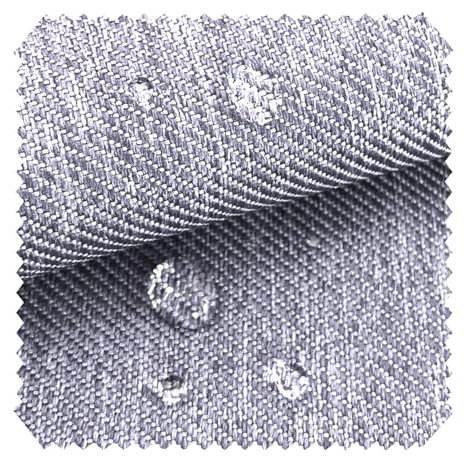 NOVELY® Oxford 350D Outdoor-Stoff im Leinen-Look - Mélange Polsterstoff - Wasserabweisende Meterware 1lfm (06 Grau)