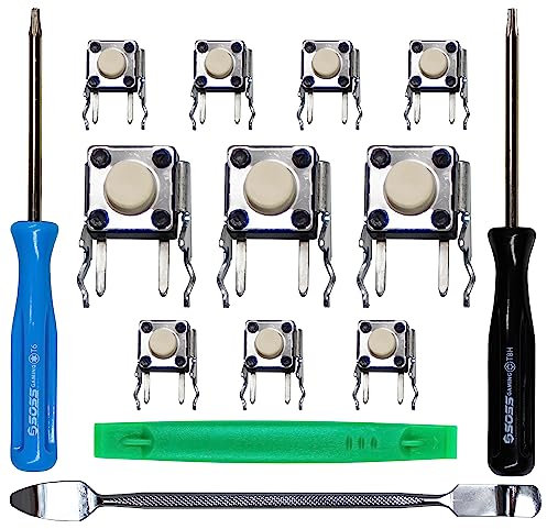 SOSS Gaming® 2023 - Kit de reparación de Interruptor táctil para mandos Xbox One, Modelo Base, S, Elite Series 1, Elite Series 2 - RB LB Reparación y reparación de Botones de Parachoques (Paquete de