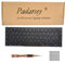 Pardarsey Replacement UK Layout Keyboard Compatible for MacBook Pro 13 inch A1706 & MacBook Pro 15 inch A1707 Touch Bar (Only Compatible Late 2016 mid 2017 Year) with 50 PCE Screws+Screwdriver