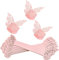 LATRAT 50 StüCke 3D Schmetterling Papier Servietten Ringe, Servietten Halter Banquet Tischdekoration Serviettenhalter für Hochzeit Hotel Tisch Dekoration Party Serviettenringe