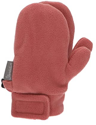 Sterntaler Unisex Kinder Fäustlinge Mit Daumen Aus Microfleece, Klettverschluss Handschuh, Rosa, 3 EU