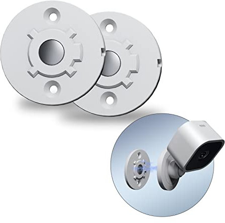 sciuU Magnetisch Wandhalterung kompatibel mit Blink Mini Kamera, [2 Stück] Magnet Halter Hook Zubehör für Blink Mini Überwachungskamera, Installation mit Selbstklebende oder Schrauben