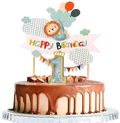 1 Geburtstag Tortendeko Happy Birthday Kuchendeko Lustig Tier 1 Jahr Geburtstag Kuchenaufsätze