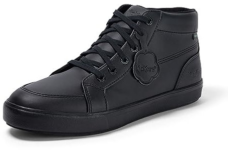 Kickers Unisex Tovni Hi Trainers | High-Top Classic Sneakers, Black, 9 UK
