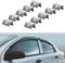 Rakiuty Wind Deflector Clips, Wind/Rain Deflector Fitting Clips, 10 Pcs Stainless Steel Windshield Clip, Rain Eyebrow Clip, Windscreen Slot Fixing Clip Compatible