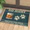 Door Mat Indoor Entrance Porch Welcome Flannel Bathmat Dog Paws Design Doormat Home Decor Go Away Unless You Have Bourbon and Dog Treats Home Decor Housewarming Decor 30x18 Inch