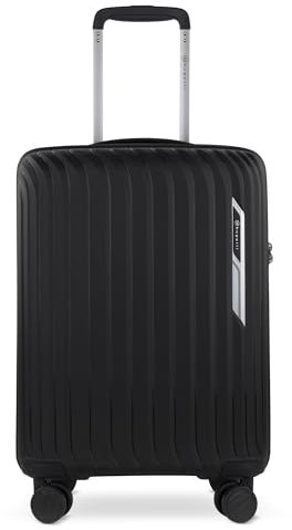 bugatti Hera Hartschalen-Koffer S mit 4-Rollen, Leichter Reise-Koffer aus PP Light, Handgepäck-Trolley, schwarz