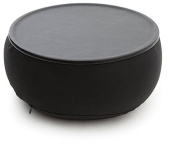 KIKKERLAND Sofa Mousepad - Black Fabric - 8 inches - Round - Designed for Sofa Use