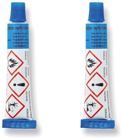 Weldtite Rubber Solution - Fast Drying Quick Adhesive,Blue,15g (Pack of 2)