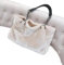 Plüsch Tasche Herbst Plüsch Damen Tasche Handtasche Fell Big Bag Plüsch Handtasche (Color : Beige)