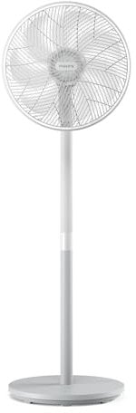 Philips Pedestal Fan Series 2000. Powerful & Ultra-Quiet with SilentWings Technology. 19 dB. 2-in-1 Table & Standing Fan. Adjustable Tilt & Oscillation. 12h timer. White. (CX2550/00)
