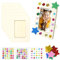 GMMG Bilderrahmen, 6 Stück Holzrahmen Kinder, Diy Holzfarbe Bastelset Holzbilderrahmen Set zum Selbstgestalten mit Selbstklebende Glitzersteine für Geburtstage Jubiläen (16,8 * 12,3 cm)