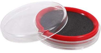 FOYTOKI Rundes Stempelkissen Für Dokumente Klein Und Leicht Für Täglichen Gebrauch Finanz Und Buchhaltungszwecke Kompatibel Mit Vielen Stempeln