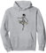 Trendy Zebra Print Ballerina Ballet Dancer Women Teens Girls Pullover Hoodie