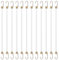 Ymapinc Lot de 12 tendeurs avec crochets - 26 cm - En caoutchouc - Avec crochets - Pour camping, bagages, voiture, top racks, chargement, camping-car, activités de plein air (blanc)