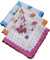 Zgehnao Taschentuch-Stoffe, 3 Stück, Damen-Taschentuch, Baumwolle, Blumenstickerei mit Spitze, Taschentuch für Nachmittagstee, 6#, 30*30 cm