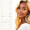 Tyqour Glitzer Gesicht Sommersprossen Tattoo Gold glitter fake freckles Tattoo Folie aufkleber Goldene Tattoos Selbstklebende Festival Freckles Gesicht Glitzer Make-up Patches