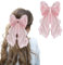 Nœuds pour cheveux, nœuds pour cheveux pour femmes, barrettes à cheveux de princesse, grandes pinces à cheveux pour femmes et filles (rose)