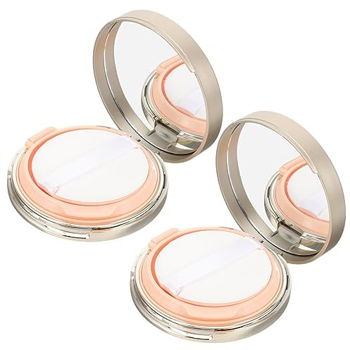 2 Stück Cushion Foundation mit Puff Behälter aus ABS und PP