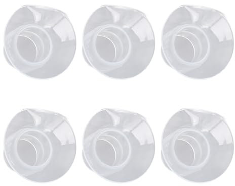 6pcs Wearable Pump Flange Inserts for Hands Bust Pumping Silicone Flanges for Nursing Moms (13MM) (15MM) (17MM) (19MM) (21MM)