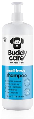 Medi Fresh Dog Shampoo by BUDDYCARE | Deep Cleansing and Gentle on Skin | Perfect for Itchy and Sensitive Skin | Moisturising Shampoo For Dogs | 1L