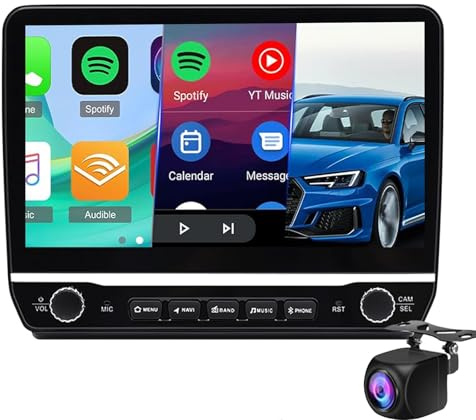 Bilradio För F-iat Ducato/Pe-ugeot Boxer/Ci-troen Jumper 2006-2022, Bilstereo Med 10-tums Skärm, CarPlay Android Auto GPS Bluetooth WiFi FM/RDS USB+backkamera(Color:M200S)