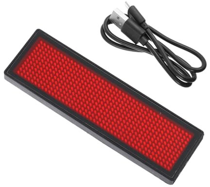 Artibetter Led-namensschild Mit Laufschrift Programmierbar Mit Usb-kabel Für Digitale Anzeige Ohne Mit Einstellbarer Schriftgeschwindigkeit Und Verschiebeeffekten