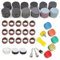 Dischi Abrasivi 25mm Con Attacco a Velcro 268 Pezzi, Carta Vetrata per Levigatrice Bagnati e Asciutti, Platorello per Smerigliatrice per Dremel, Platorello per Trapano a Batteria, Set Di accessori per