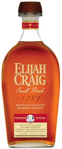 Elijah Craig 2025 Ryder Cup Limited Edition | 70cl | 47% ABV | Small Batch | Kentucky Straight Bourbon Whiskey Finished with Toasted Sugar Maple & Applewood Staves