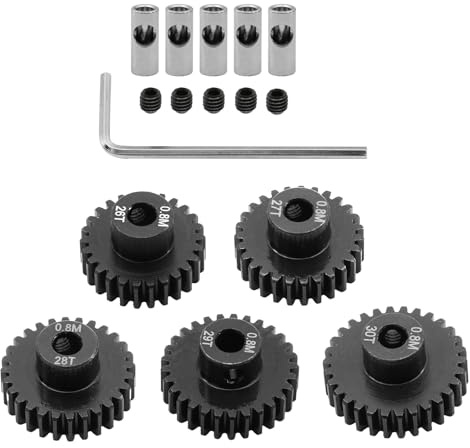 YUNGLOO Stahlgetriebe für fortgeschrittene Fernbedienungsmodell, Upgrades 11T auf 35T Ritzel Getriebe für Outdoor-Fernsteuerungsfahrzeuge, Stirnradgetriebe-Adapter