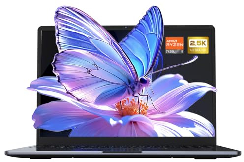 Ninkear PC Portatile 16 QHD 120Hz, Ryzen 5 7430U(Fino a 4,3 GHz), 16GB RAM 1TB SSD(Espandi a SSD da 4TB) Win 11, Wi-Fi 6, BT5.2, Custodia in metallo