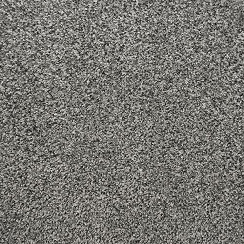 247Floors Flecked Twist Pile Carpet Roll, Hardwearing Felt Backing (4m x 4m, Deep Grey)