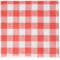 Morigami pro Servietten 40 x 40, 2-lagig, 1/4 Falz, 50 Servietten, punta-punta, kariert, Rot