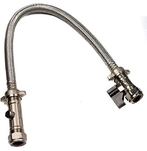 Combination Boiler Filling Loop Straight 15mm Compressing Flexible Hose Tap
