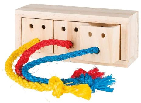 TRIXIE Pet Products 62815 Wooden Snack Cube, 2.4 in, 6 cm, Wood