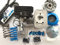 KIT COMPLETO POLINI MOTORI PER CIAO COMPOSTO DA GRUPPO TERMICO SP. 10 D. 43 TESTATA MOTORE KIT VARIATORE COPPIA MOLLE DI CONTRASTO E CINGHIA VARIATORE