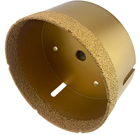 PRODIAMANT Profi Fliesenbohrer Fliese 120 mm x M14 Diamantbohrer Winkelschleifer für trockenbohren in Feinsteinzeug, Wandfliesen und Naturstein